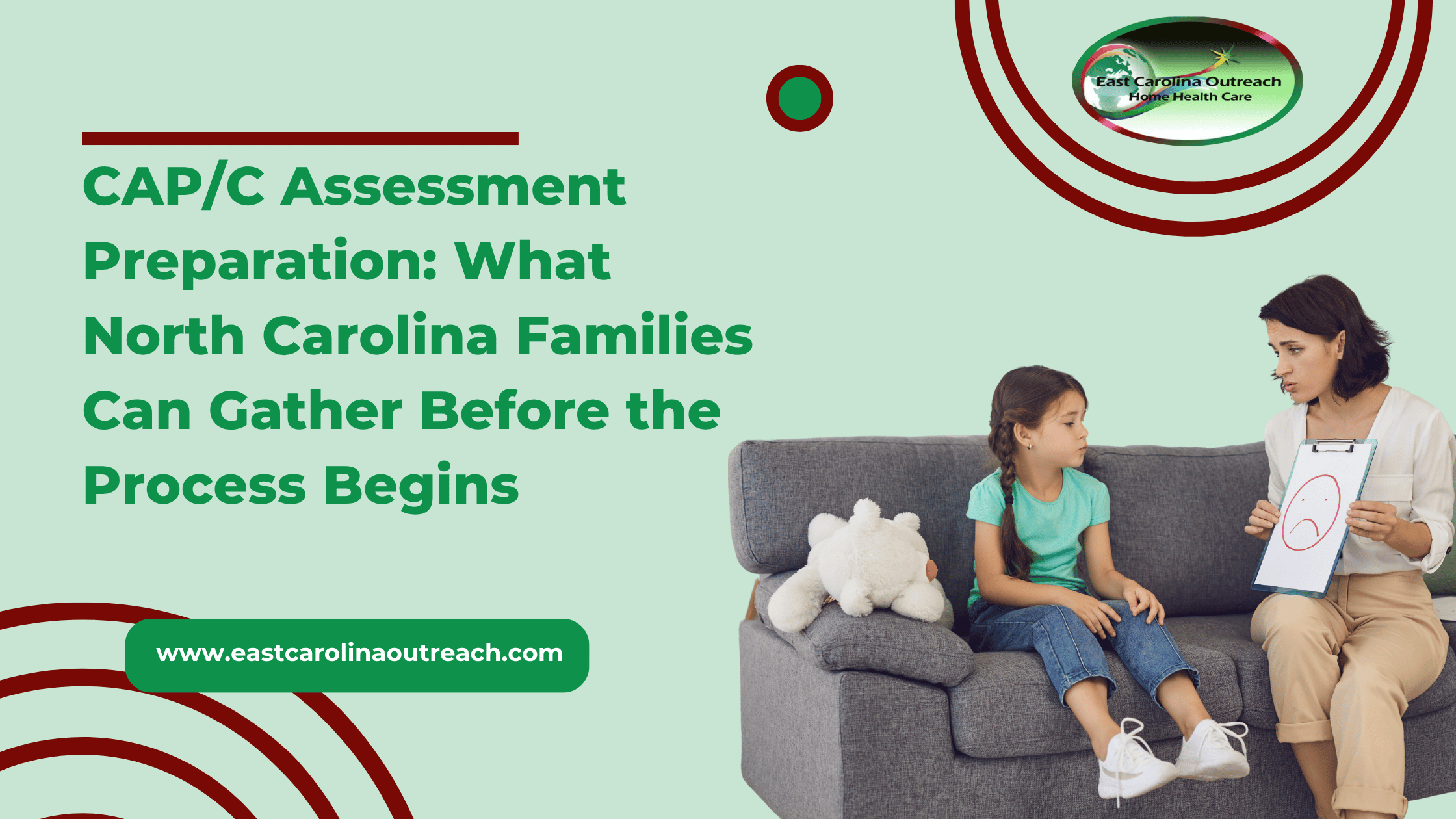 North Carolina family organizing information for CAP/C assessment preparation